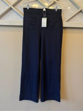 Halara DayStretch High Waisted Wide Leg Pants Mens Womens L Workleisure Navy NWT